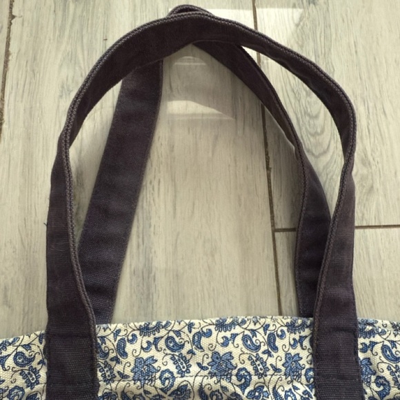 J.Crew structured canvas tote bag beach bag - Picture 4 of 11